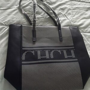 Chic Black and White Tote Bag